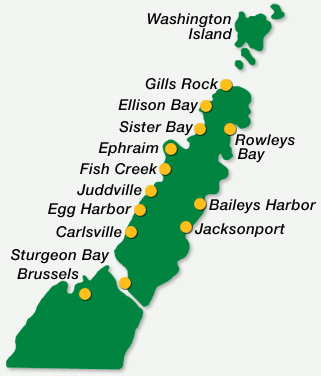 Geographic Overview of Door County, Wisconsin